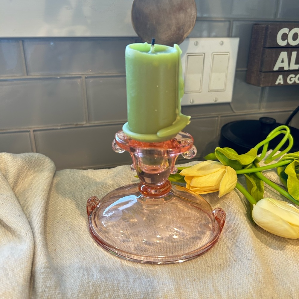 Vintage Pink imperial glass